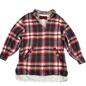 90s‎ vintage Inner Court Retro, Old school plaid zip shirt size Small, runs big.